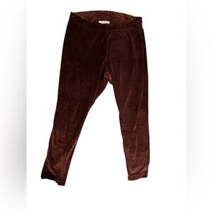 Old Navy Maroon Velvet Leggings